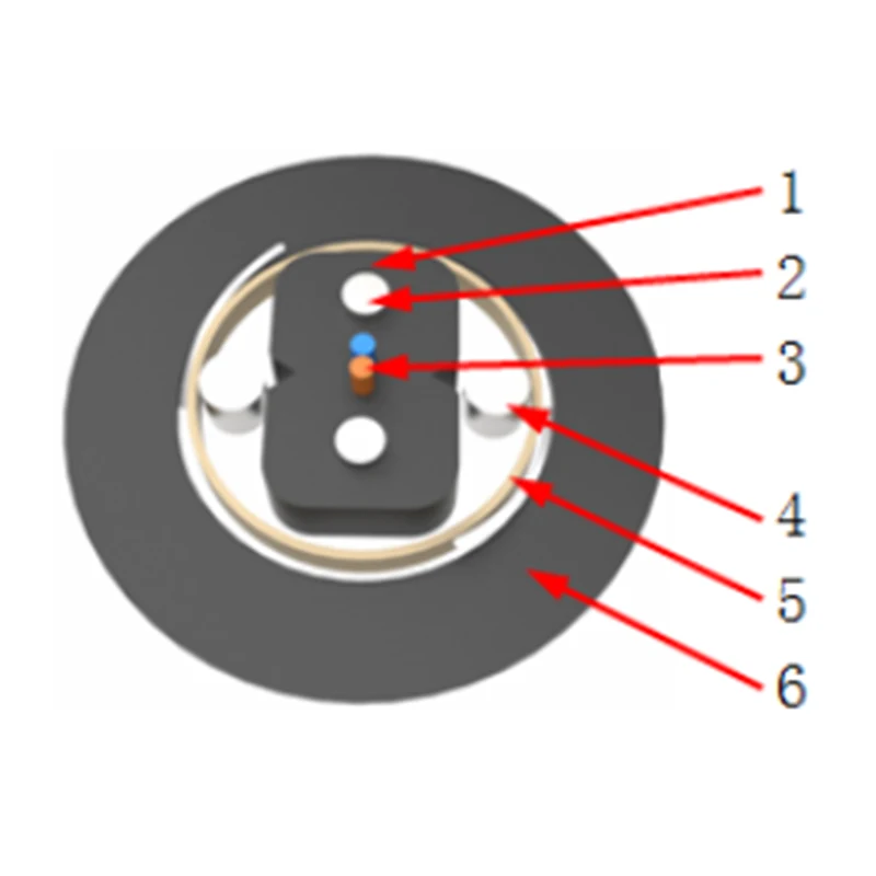 Intambo ye-armorered duct-hlobo ye-fiber top optic drop cable