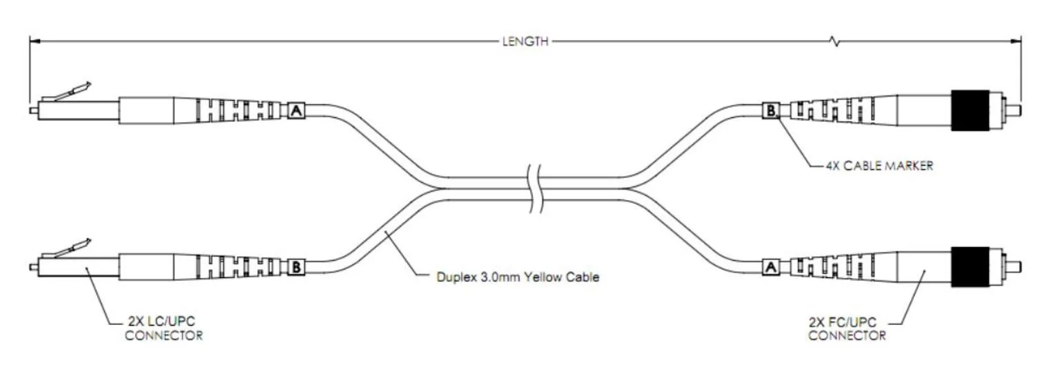 Duplex FC/UPC-LC/UPC Patch Cords