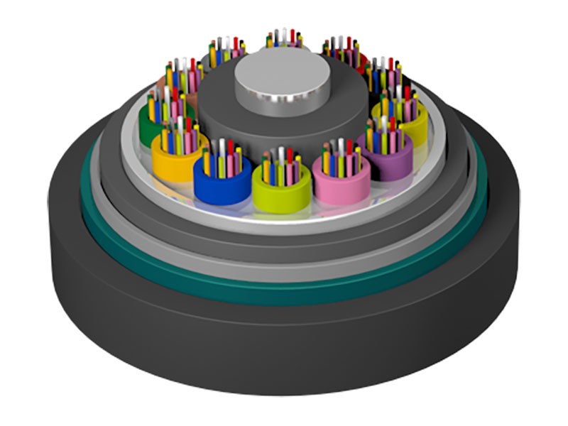I-Tube Tube ehlanganisiwe eqinisiwe ye-Fore Retame Retardant Fiber Optic Cable Gytza53